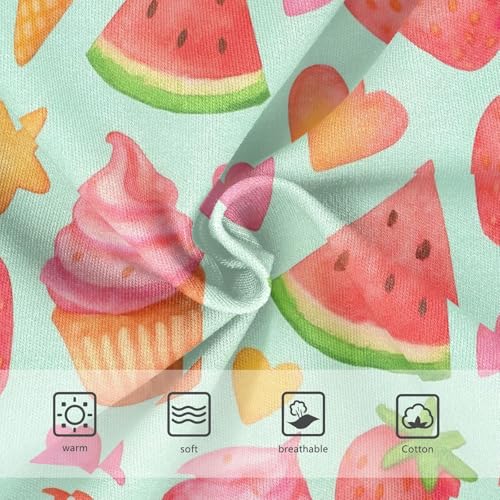 Joisal Cute Cartoon Strawberry Watermelon Little Girl Panties Girls Underwear Toddler Cotton Colorful Underpants Briefs 2t3