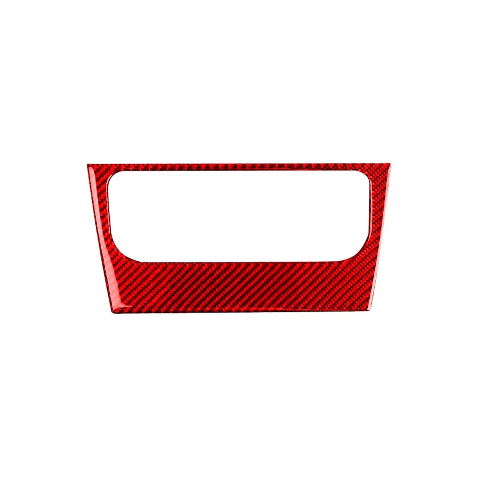 Interior Trim for Golf 6 for GTI R for MK6 2008-2012 Carbon Fiber Car Air Conditio Button Switch Panel Decoration Sticker Panel Frame Cover(Red)