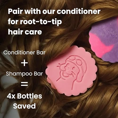 Image of Otter co. Kids Strawberry Conditioner Bar - Tear Free Toddler Bar Conditioner - Sulfate Free & Non Toxic - Organic Ingredients, Vegan, Cruelty Free, Natural, Hydrating & Moisturizing, USA Made