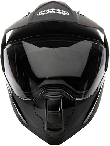 Miniatura 2 de Casco dual para motocicleta todoterreno y cuatrimoto - Visera abatible - 27 V, XL, Negro mate