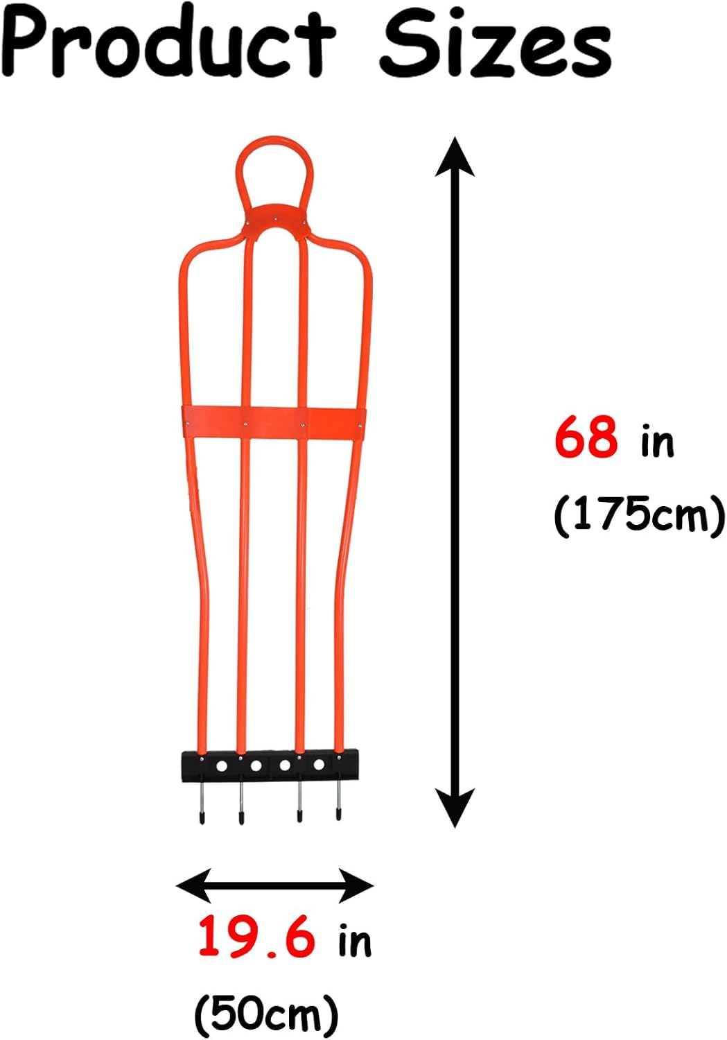 TNZMART 5.7ft Training Mannequin and Dummy for Football and Soccer, Defensive Practice Model for Coaches, Trainers and Team Drills