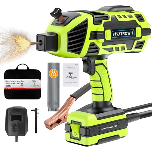 TRQWH Portable Welding Machine 110V ARC Handheld Welder IGBT Inverter Welding Gun Stick Welder 5...