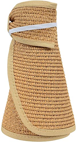 Simplicity Womens Summer Wide Brim Rolled Up Sun Hat,Natural/Blue #TOP25