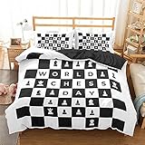 LucaSng Blanco Funda Nordica 3D Impresión Ropa De Cama  De