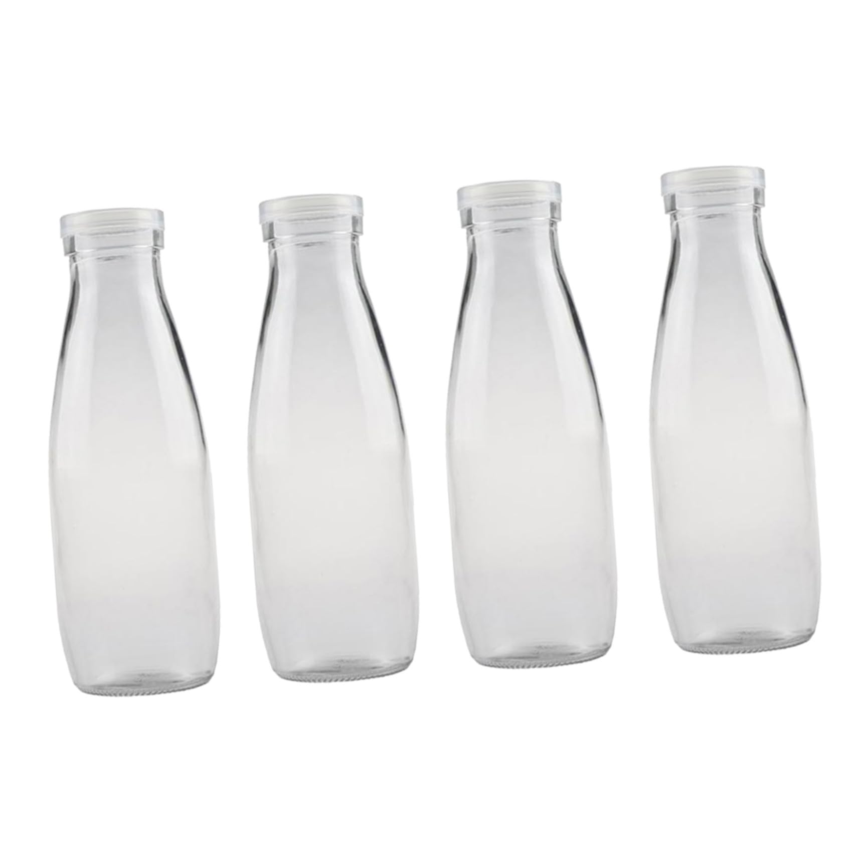 LIFKOME Bottiglie in Vetro 500ml con Coperchio, Confezione 4 Pezzi