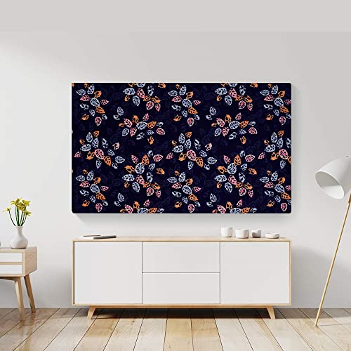 Image of Glassiano Marigold Dustproof Printed 55 inch LED TV Cover Screen Protector Compatible for All Models, Print 01