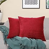 rotes sofa Ideales Geschenk: Unsere Dekorative kissenhülle sind durchdachte Geschenke für Freunde, die Einweihungspartys abhalten, und sie sind auch ideale Geschenke für Verwandte und Freunde an Weihnachten, Geburtstag, Valentinstag und anderen Feiertagen