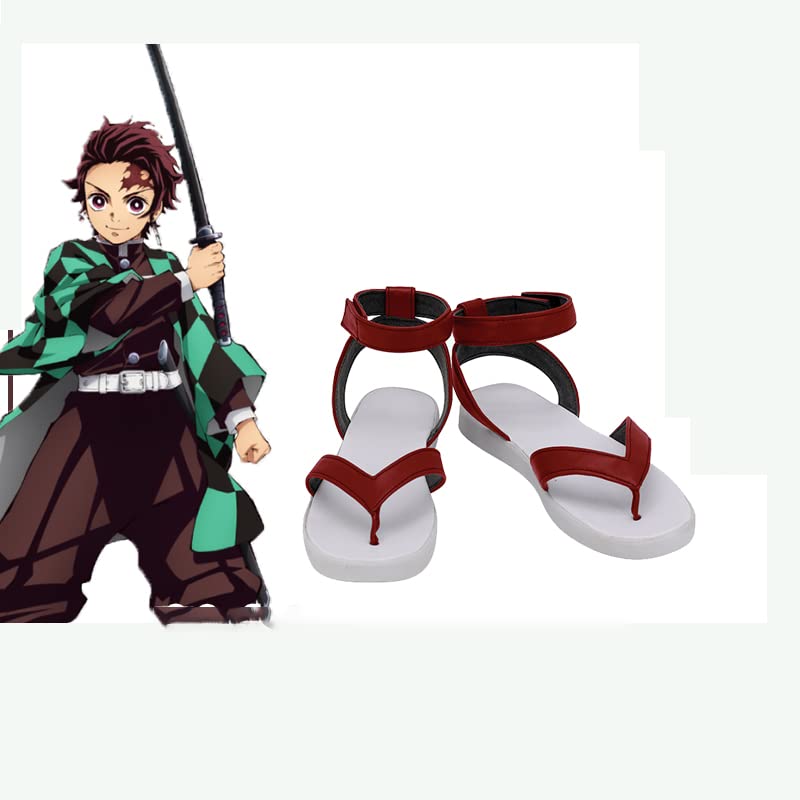 Amazon.co.jp: コスプレ 靴 竈門炭治郎 靴 ブーツ cosplay shoes