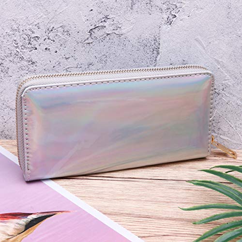 TENDYCOCO Wallet Holographic Zipper Long Wallet Credit Card Holder Clutch Bag for Women3