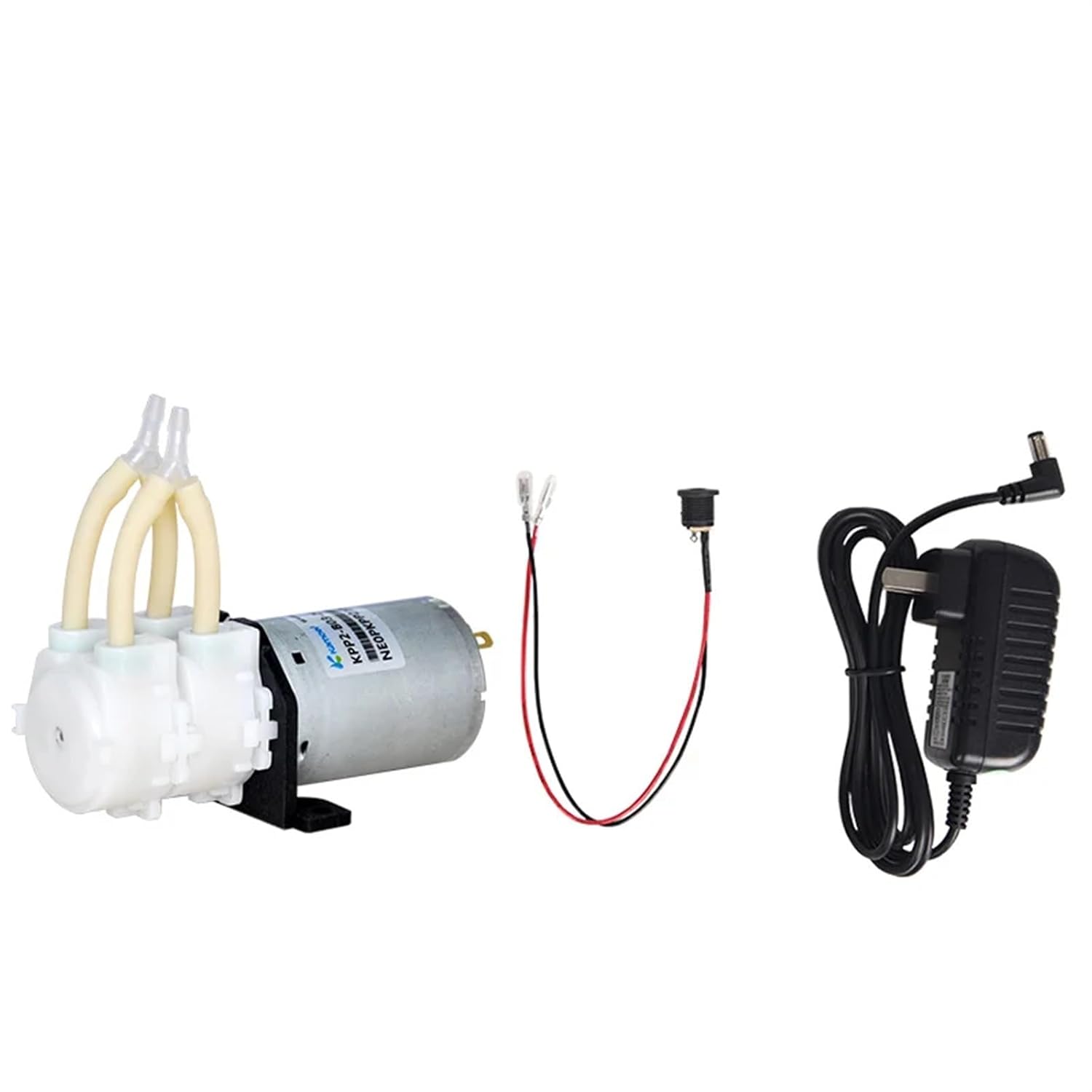 Peristaltic Pump Brush Motor Water Pump with Line and Power KPHM200/400/600 KPP2 KPP(12v,Us,Kphm200 B16 Set)
