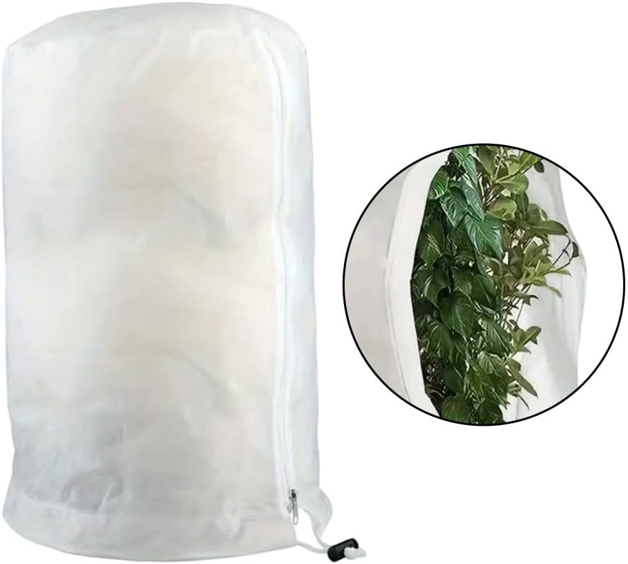 Plant Covers Freeze Protection, Outdoor Plant Frost Cover with Drawstring White 240x240cm 1-Pack(240 * 240cm)