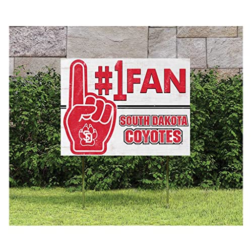 KH Sports 18x24 Lawn Sign #1 Fan South Dakota Coyotes