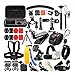 Andoer Kit de Accesorios de Montaje de cámara de acción 36 en 1 Compacto con GoPro Hero 4/3 + / 3 SJ4000 SJ5000 SJ6000 SJ7000 Kit de Accesorios de cámara para Deportes al Aire Libre