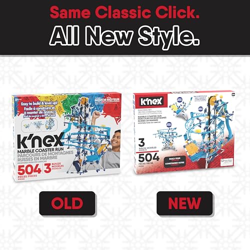 K'Nex Marble Run - 3 modelbouwset (gemotoriseerd), 350+ stuks, STEM educatief speelgoed voor kinderen, jongens en meisjes vanaf 3 jaar, bouwspeelgoed voor kinderen voor jonge kinderen.