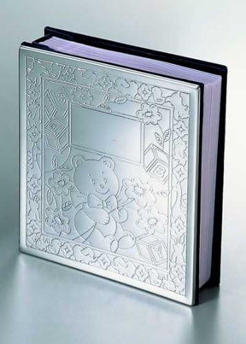 Bright Baby Icon Album, Chrome Plated Holds 100 4" x 6" Photos (Set of 3)