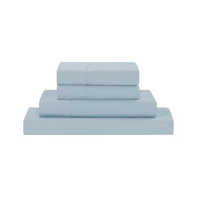 Modern Threads Soft Microfiber Solid Sheets - Luxurious Microfiber Bed Sheets - Includes Flat Sheet Fitted Sheet with