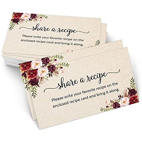321Done Red Roses Recipe Request Cards Cover