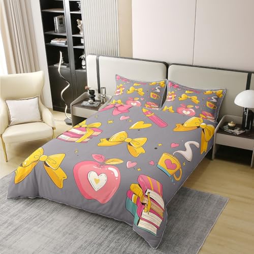 Couvre lit nœud papillon cœur d'amour pour une chambre chaleureuse