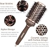 Cepillo para Cabello FIXBODY, Cepillo Redondo para Secado, Rizado y Peinado, Tecnología Nano Térmica Cerámica e Iónica, Cerdas de Jabalí, 3.3 pulgadas, Barril de 2 pulgadas, para Mujer, Volumen y Brillo, Marrón, Cepillo para Cabello Grueso 4