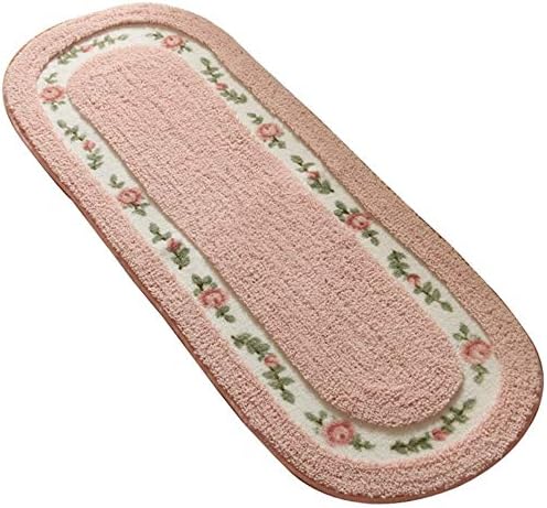 Beautiful Rose Flower Area Rugs for Living Room Bedroom Super Soft Bathroom Rugs Non Slip Door Mat Kitchen Mat 17.71×49.21 Inch