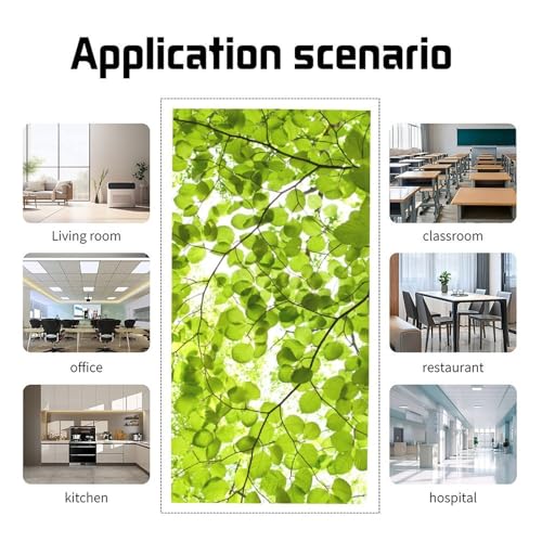 Image of 2 Pcs Fluorescent Light Covers for Ceiling Lights,Spring Leaves Magnetic Light Covers with 10 Magnets Fluorescent Light Filters for School Classroom Home Office Drop Ceiling Lamp Decor 4 x 2 Feet