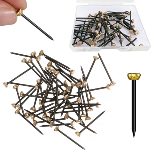 50Pcs Picture Frame Hangers with Nails - Heavy-Duty Wall Hanging Kit for Photo Frames Mirrors & Art - Strong Metal Hooks for Secure Mounting on Drywall Plaster and Wood - Easy Installation