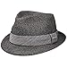 Produktbild Stetson Reidton Toyo Trilby Strohhut Herren - Melierter Hut mit Garniturband - Sonnenhut aus Toyo-Stroh - Herrenhut - Sommerhut Frühjahr/Sommer - Trilbyhut anthrazit XL (60-61 cm)