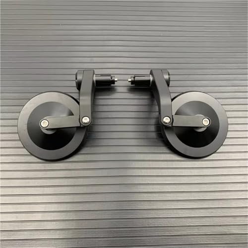 Espejo retrovisor universal para manillar de motocicleta negro 4