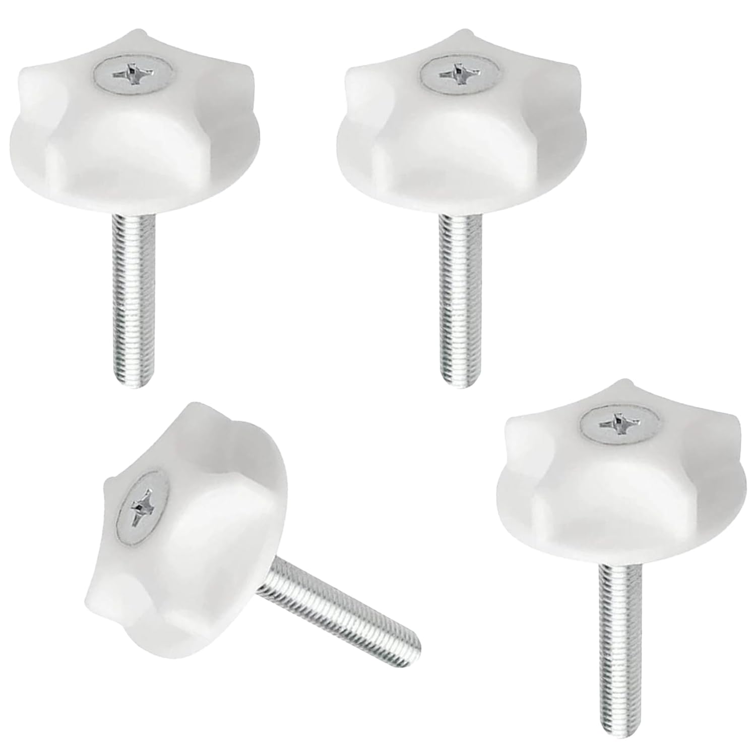 4 Pack Heavy Duty M8 Headboard Bolts and Washers for Divan Bed Fittings, Secure and Easy Installation for Stable Headboard Support