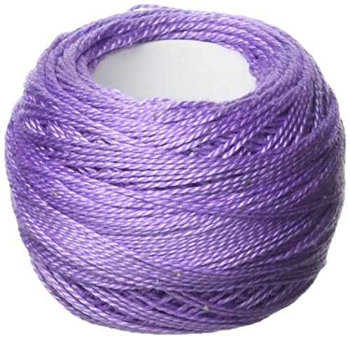 Hilo perlado de algodón DMC tamaño 8 95 yd lavanda oscuro miniatura 1