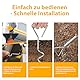 Magicbox Sturmband Markise Set für Thule&Fiamma, Sturmsicherung Komplett Set mit 2 Spiralnagel, 2 Federn, 2 Spanngurten+Tasche, Wetterfestes Wohnmobil Zubehör zur Stabilisierung von Markise