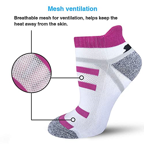 Bering Women's Performance Athletic Ankle Running Socks (6 Pairs) #TOP1
