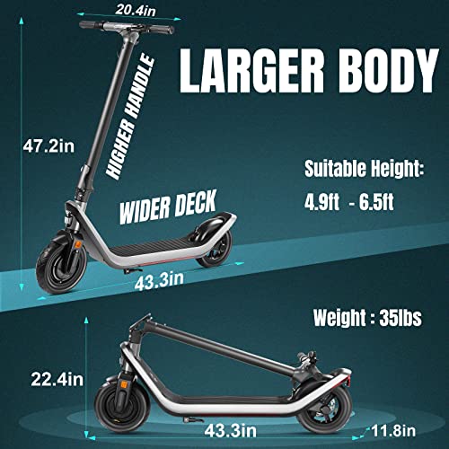 Speedrid Electric Scooter, 500W Motor, Up To 28Miles & 20Mph E-Scooter With Magnesium Alloy Frame, Cruise Control & Foldable Commuting Electric Scooter For Adults With App Control (A1) #TOP4