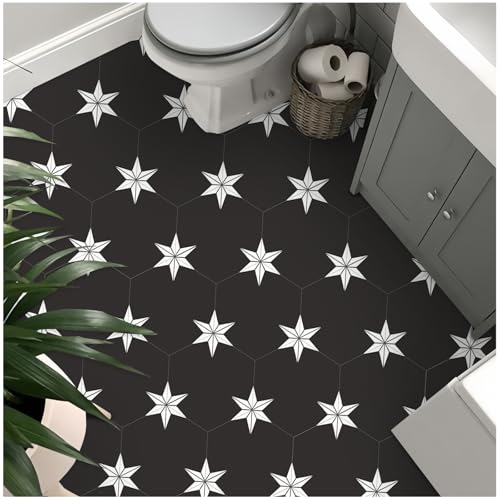 MORCART 20PCS Hexagon Peel and Stick Floor Tile, Waterproof Vinyl