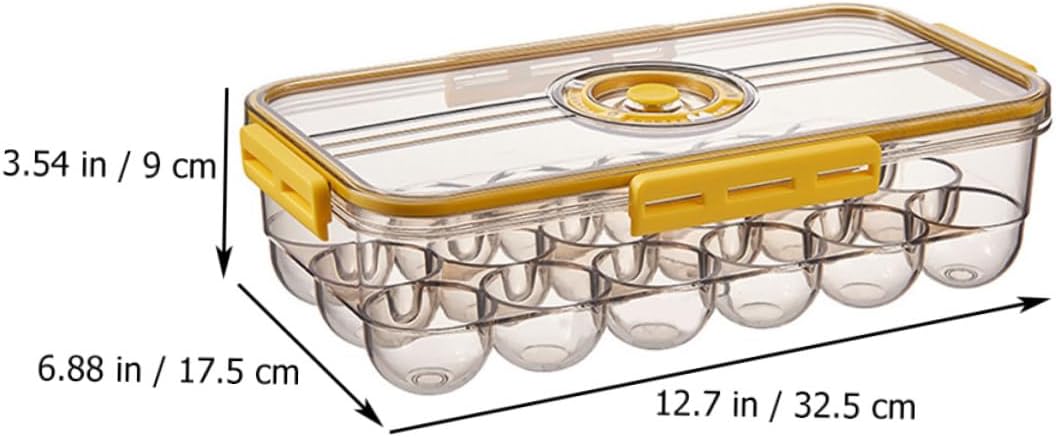 1 Pc Chronograph Egg Box Egg Holder Egg Storage Box Plastic Drawers Eggs Refrigerator Containers Deviled Egg Plates Practical Egg Bracket Fresh-Keeping Egg Case Water Proof Tray