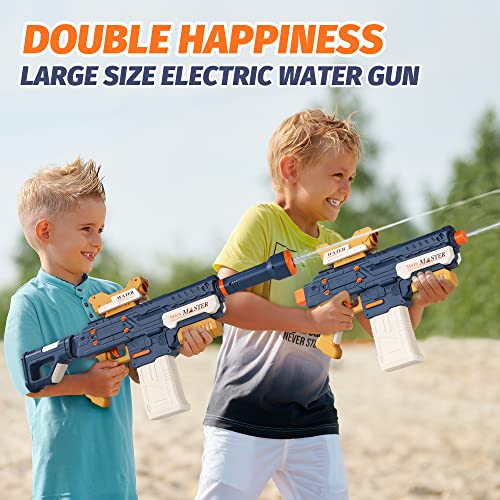 Electric Water Gun, Powerful Water Blasters - Double Shooting Mode Fully Auto Squirt Guns For Adults, Long Range 32 Ft, 500Cc Large Capacity, Super Water Soaker Outdoor Pool Toys For Kids Ages 8-12 #TOP2