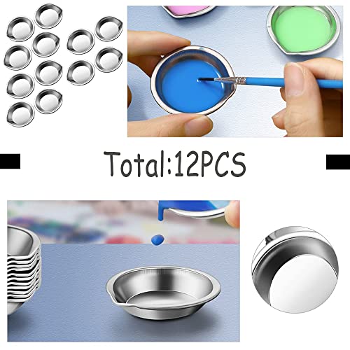 12 Pezzi Rotondo Tavolozza Miscelazione, Tavolozza...