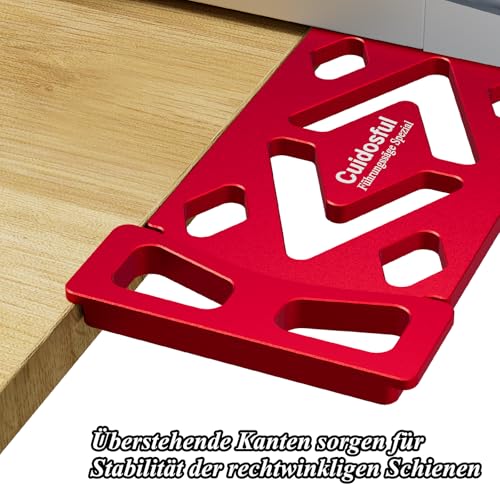 CNC-gefräster 90° Winkelanschlag für Bosch FSN Führungsschiene – Präziser, Vertikaler Schnitt für Holz- und DIY-Projekte – Kompatibel mit Bosch FSN Systemen, Ideal für Holzplattenschneidarbeiten