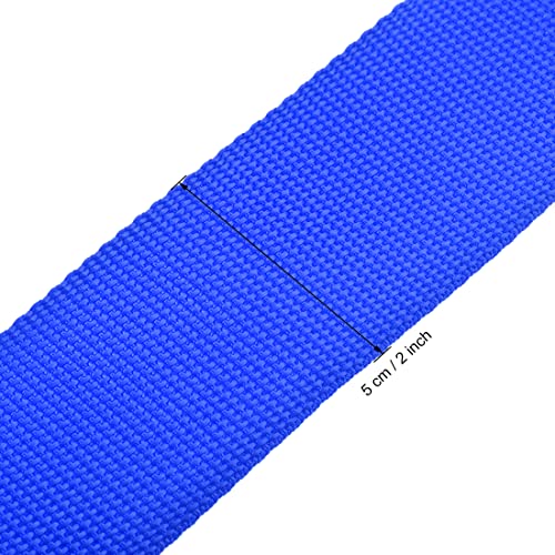 Image of uxcell Luggage Straps Suitcase Belts with Buckle Label, 2x78 2Mx5cm Adjustable PP Travel Bag Packing Accessories, Dark Blue 4Pcs