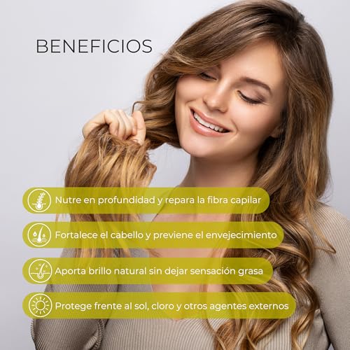 Rueber - Agadir Argan Oil | Aceite Pelo Seco y Dañado y Todo Tipo de Cabello | Aceite Pelo con Poder Antioxidante | Bloquea la Humedad y Restaura el Brillo | Argan Para Cabello uso exclusivo - imagen 3