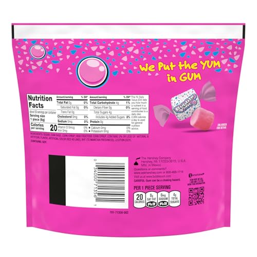 BUBBLE YUM Original Bubble Gum Bag, 10.58 oz | Original Flavor Bubble Gum Pieces, Individually Wrapped for Birthday Parties, Road Trips, Desk Drawers and Sweet Treats - image 2
