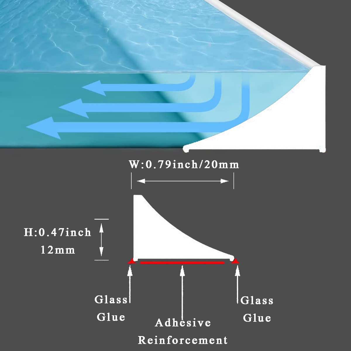 Buy 39Inch Water Barrier For Sink,Kitchen Splash Guard,Shower Corner