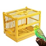 Gabbia per uccelli da viaggio | Gabbia per il trasporto di uccelli con posatoio in piedi, trasportino leggero per pappagalli – per passeggiate al chiuso per pappagalli, parrocchetti, calopsitte