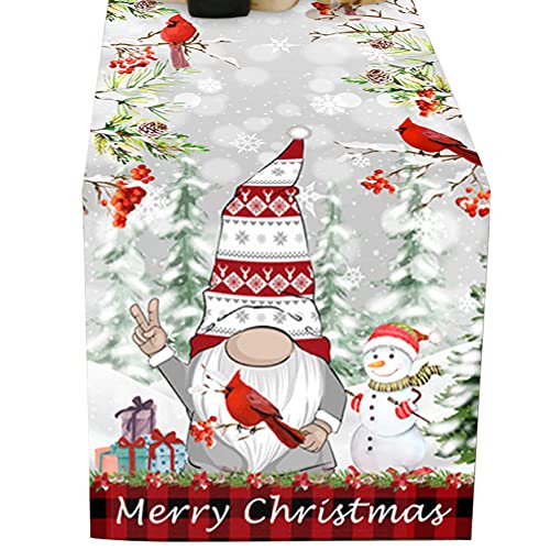 70*13 Zoll Tischläufer, Weihnachten Tischdecke Dekoration, Tischläufer für Weihnachten, Weihnachtstischdecke, für weihnachtliche Tischdekoration, Familienessen, Innen und Außenpartys Cover