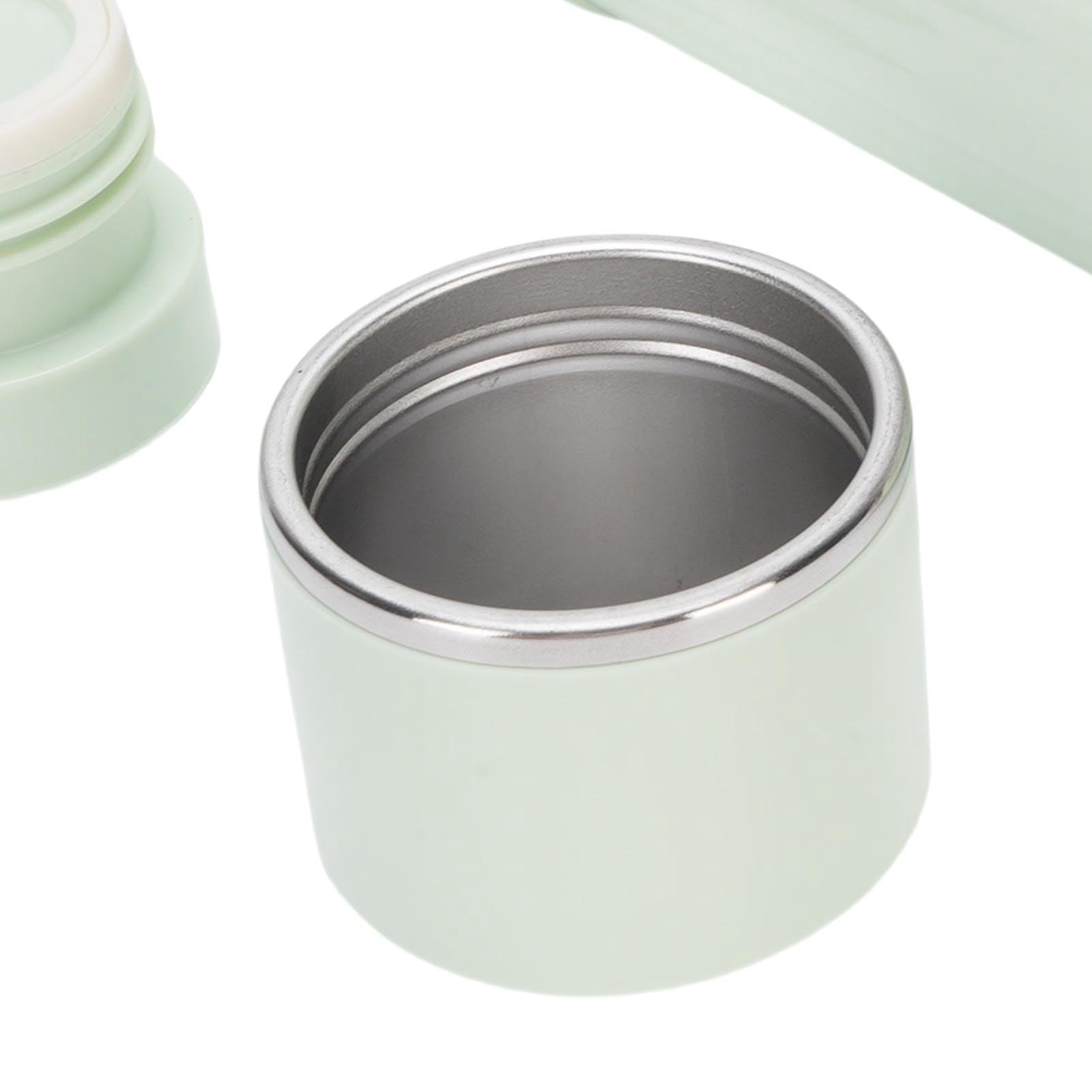 Annadue Bouilloire électrique Compacte 500 Ml Chauffe-eau sans Fil avec 5 Contrôles de Température pour les Voyages, Petite Chaudière Portable Rechargeable pour le Camping et la Voiture (GREEN)