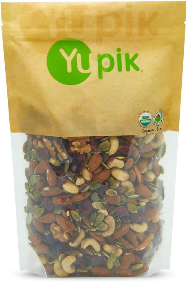Organic Protein Boost Trail Mix, 2.2 Lb, A Mix Of Cashews, Almonds, Pumpkin Seeds, Walnut, Cranberries, Pack of 1
