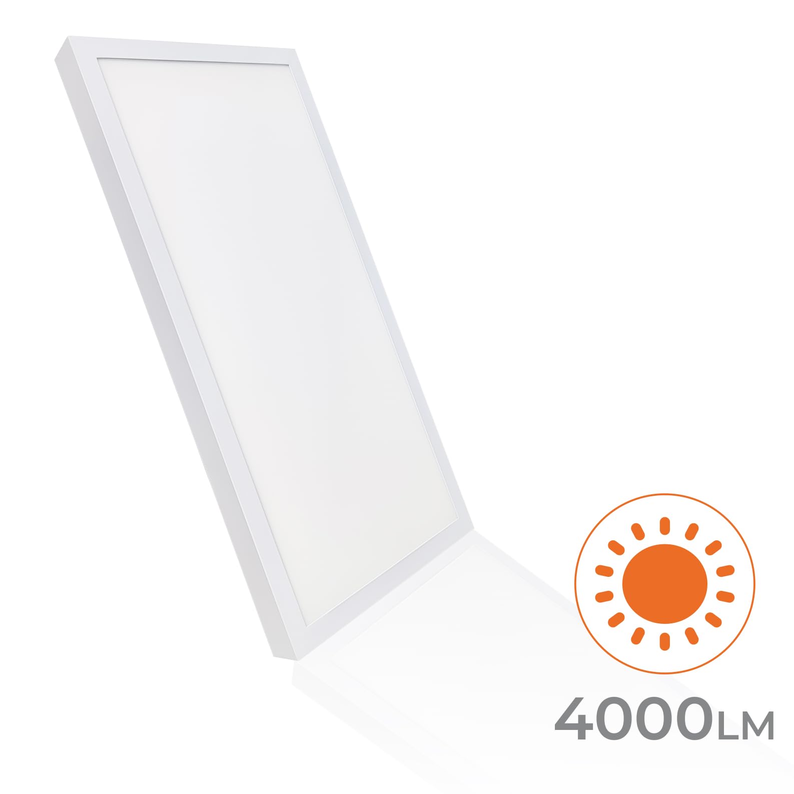 LED ATOMANT 2x Deckenleuchte LED Aufputz 60x30cm 36W CCT 3000-6500K 4000lm | Mit CCT-Farbtemperaturwahlschalter, Treiber inklusive