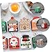 SOLUSTRE 24pcs Christmas Treat Boxes Festive Candy Packaging for Parties Weddings and Holidays Includes Christmas Tree Gingerbread Man House Santa Designs