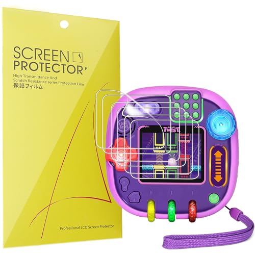 Lamshaw Compatible for LeapFrog RockIt Twist Screen Protector, [6 Pack] Full Coverage TPU Clear Film Compatible for LeapFrog RockIt Twist Handheld Learning Game System (6 Pack)