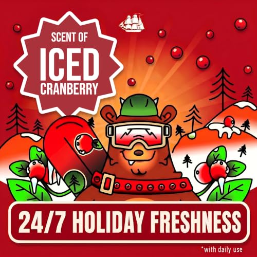 Image of Old Spice Body Wash for Men, Holidudes Holiday Edition, 24 /7 Holiday Freshness, Lasting Scent and Rich Lather, Stocking Stuffer, BruteCake with Iced Cranberry Scent, 16 oz